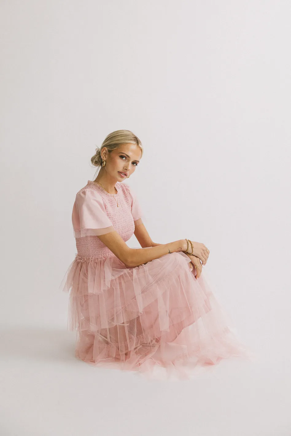 Marcella Ruffle Midi Dress - FINAL SALE sold by bohme