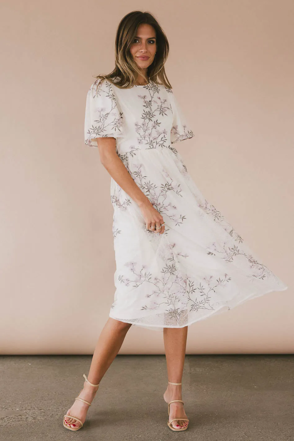 Evelise Floral Midi Dress - FINAL SALE sold by bohme product image thumbnail 3