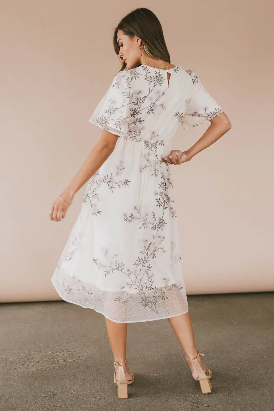 Evelise Floral Midi Dress - FINAL SALE sold by bohme product image thumbnail 4