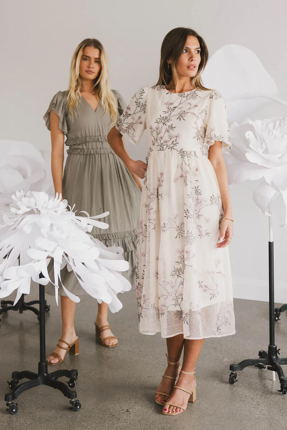 Evelise Floral Midi Dress - FINAL SALE sold by bohme