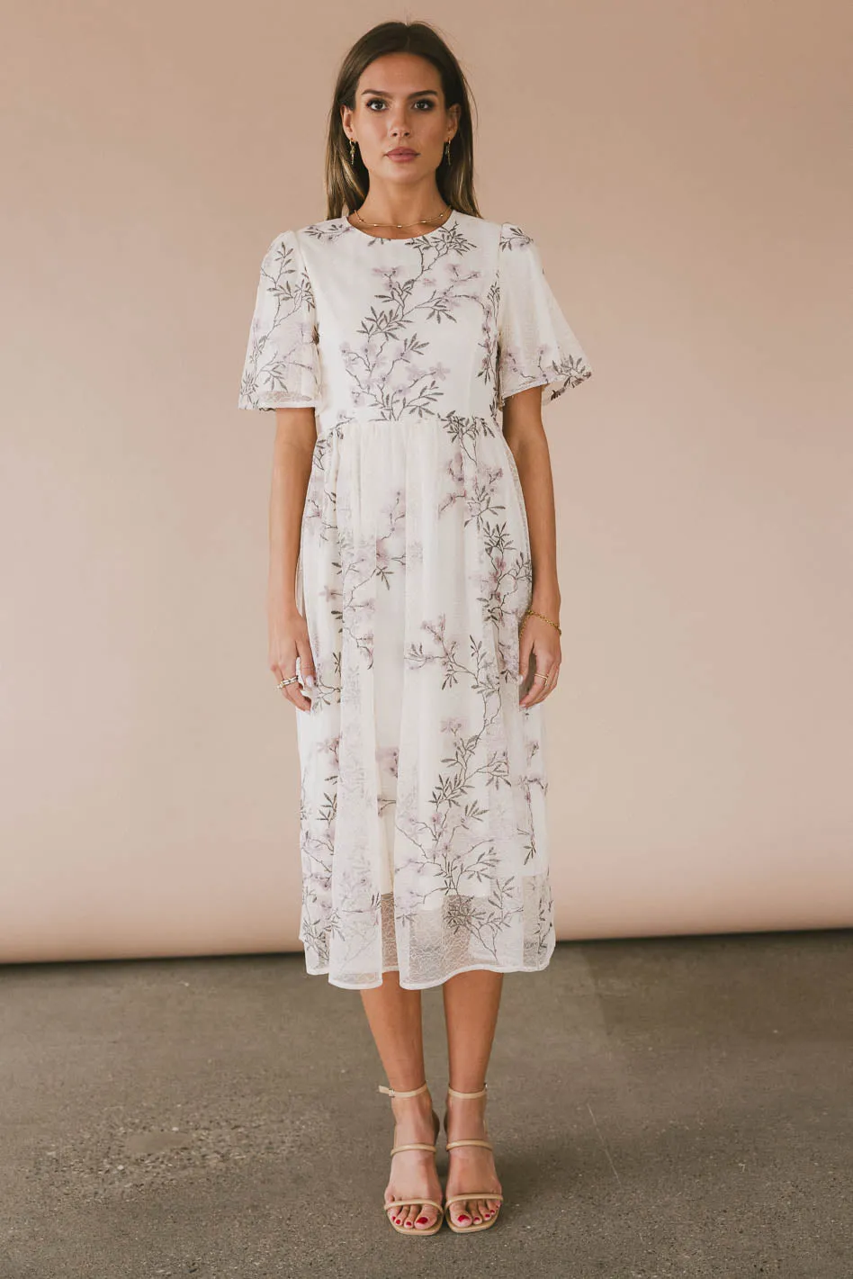 Evelise Floral Midi Dress - FINAL SALE sold by bohme product image thumbnail 5