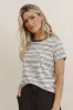 Christopher Striped Tee in Black - FINAL SALE sold by bohme