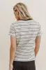 Christopher Striped Tee in Black - FINAL SALE sold by bohme