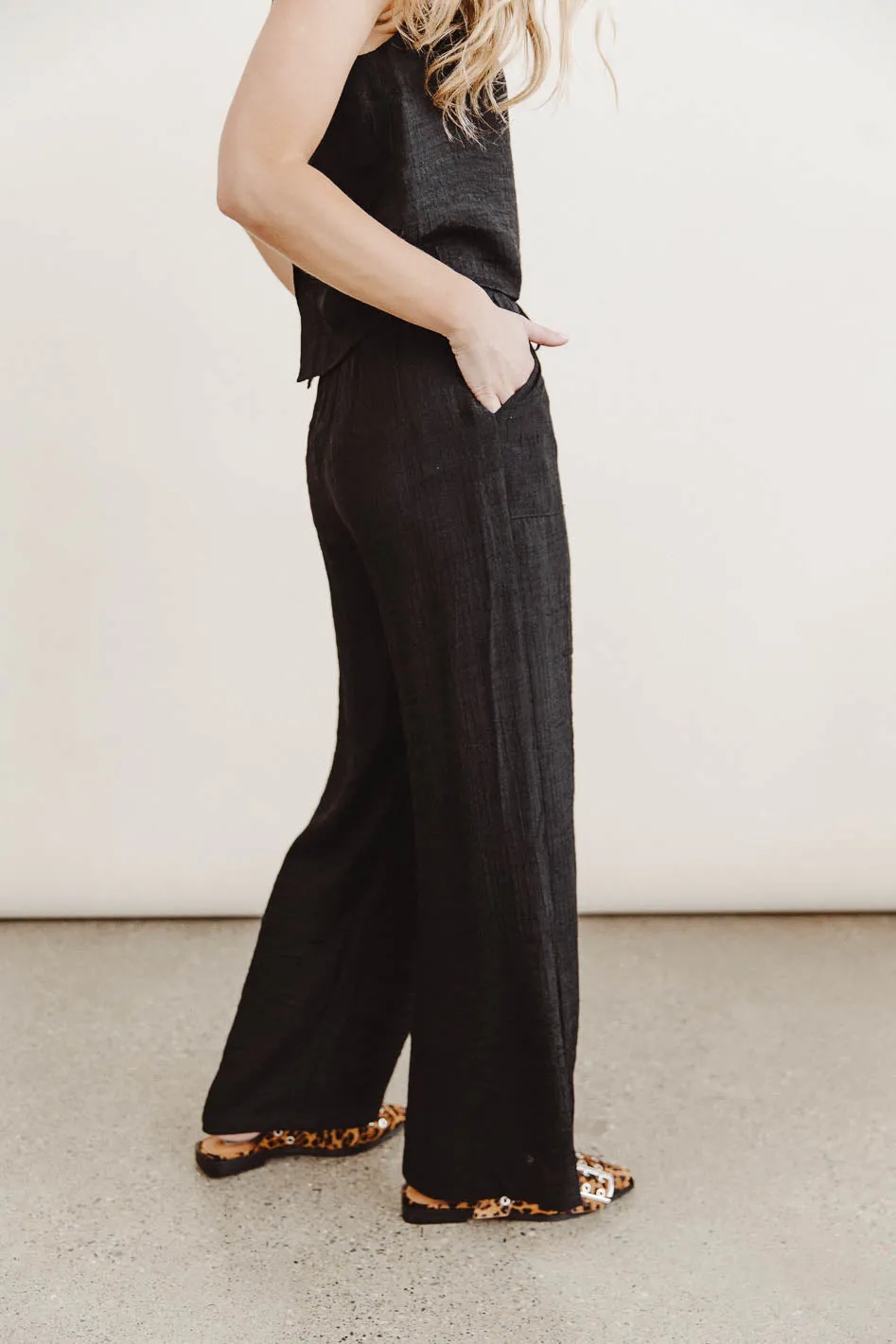 Debbie Wide Leg Pants in Black - FINAL SALE sold by bohme product image thumbnail 2