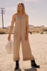 Addey Knit Overalls in Taupe - FINAL SALE sold by bohme