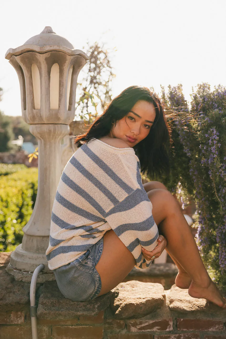 Kelsey Striped Sweater in Blue - FINAL SALE sold by bohme product image thumbnail 5