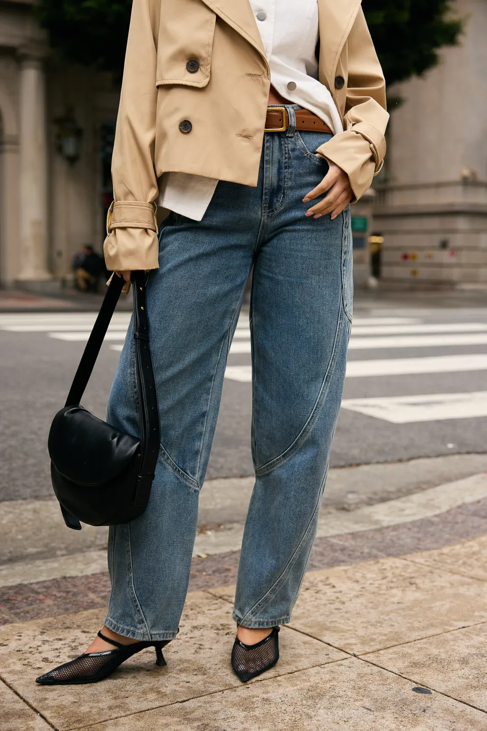 Zarha Tapered Barrel Jeans sold by bohme product image thumbnail 2