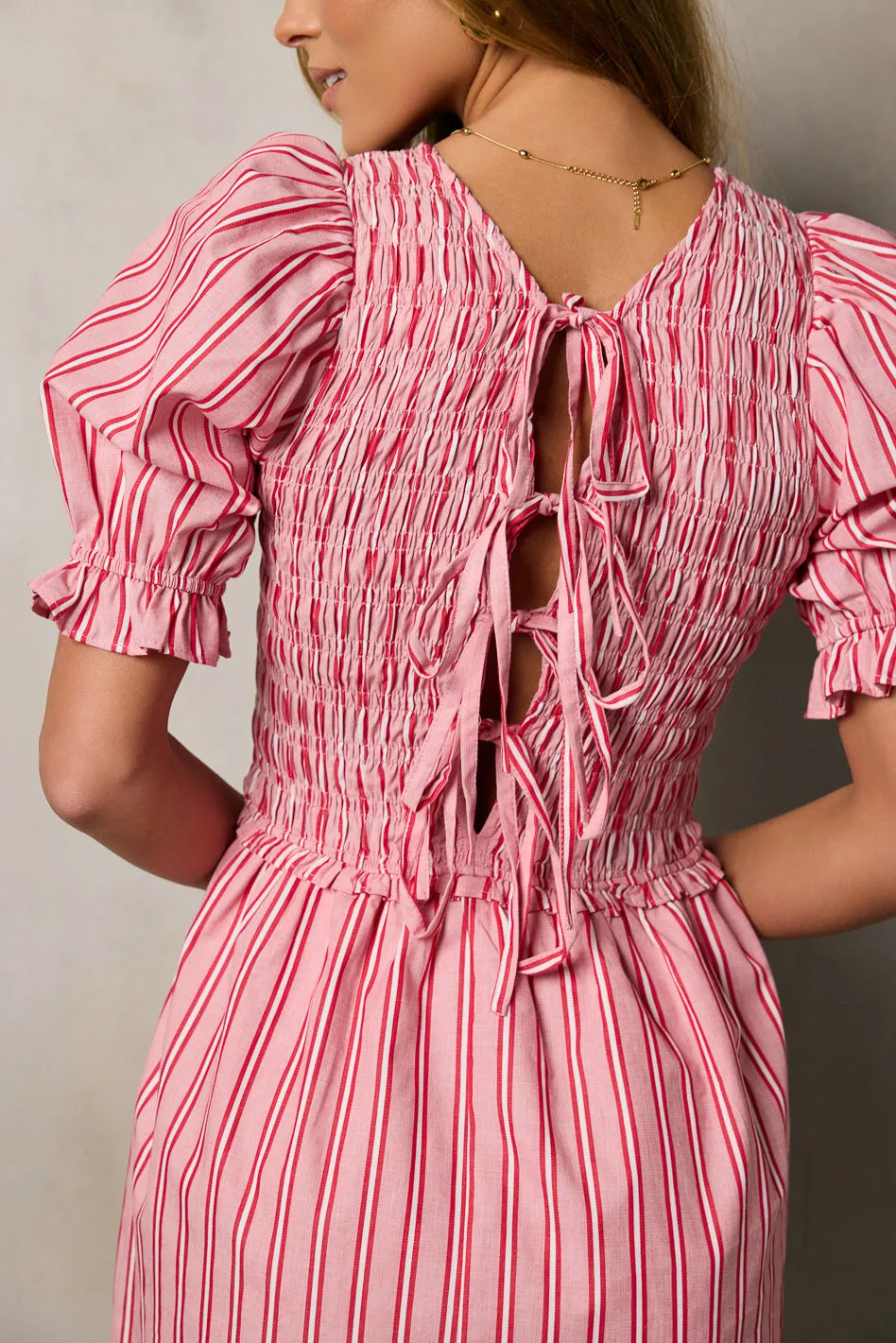 Liana Bow Tie Mini Dress - FINAL SALE sold by bohme product image thumbnail 2