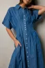 Kolby Button Front Maxi Dress sold by bohme