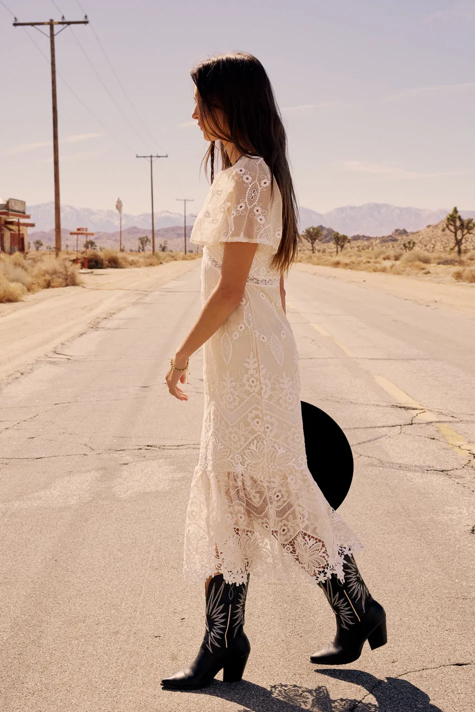 Maxene Embroidered Midi Dress - FINAL SALE sold by bohme product image thumbnail 3