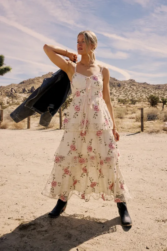Kiana Tiered Maxi Dress sold by bohme
