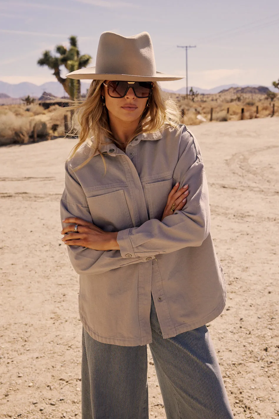 Imani Oversized Denim Jacket - FINAL SALE sold by bohme product image thumbnail 3