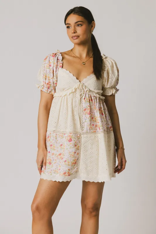 Devin Contrast Mini Dress sold by bohme