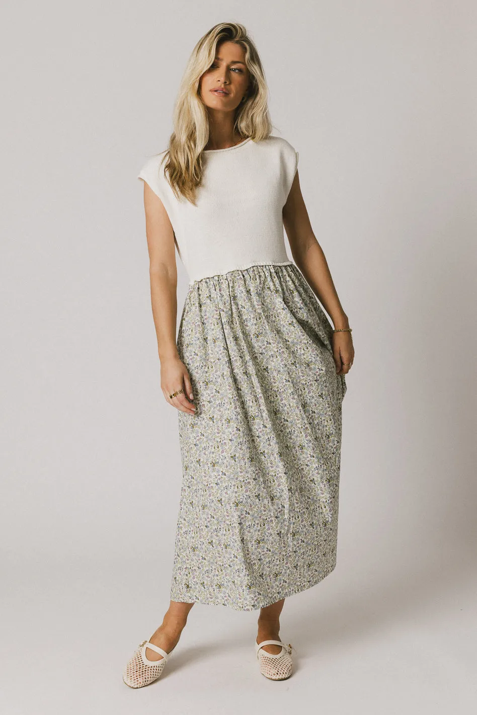 Celeste Floral Sweater Dress - FINAL SALE sold by bohme product image thumbnail 2