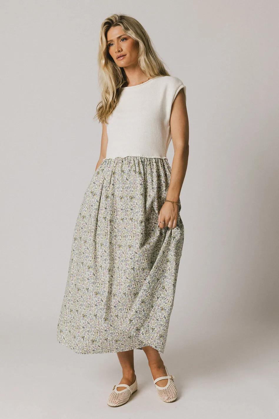 Celeste Floral Sweater Dress - FINAL SALE sold by bohme product image thumbnail 5