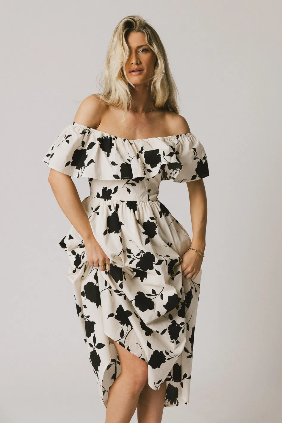 Chaney Floral Midi Dress - FINAL SALE sold by bohme product image thumbnail 3