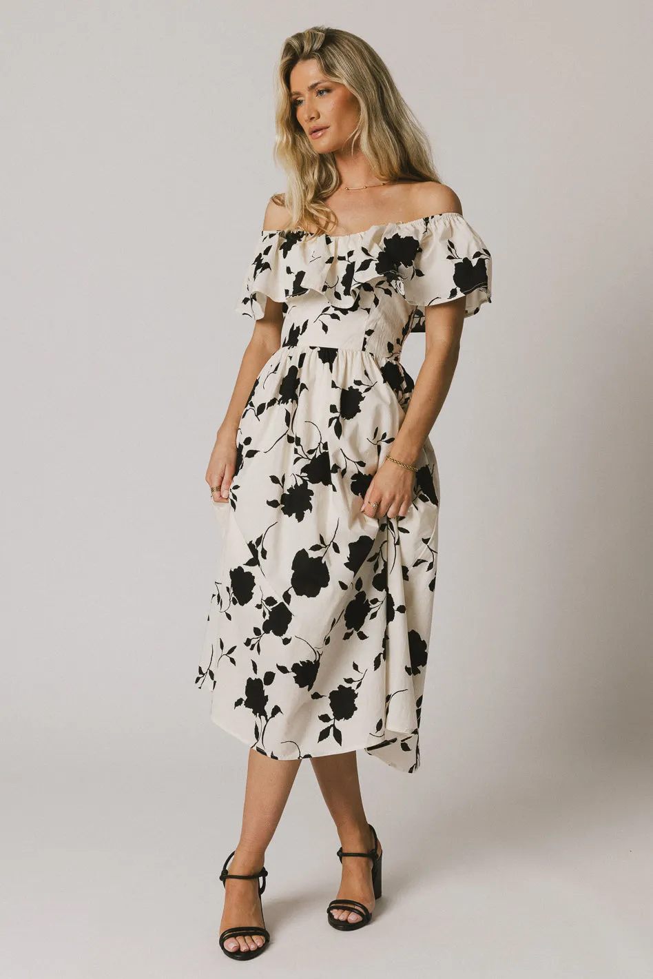 Chaney Floral Midi Dress - FINAL SALE sold by bohme product image thumbnail 5