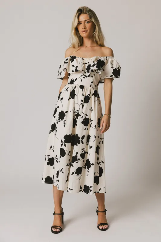 Chaney Floral Midi Dress - FINAL SALE sold by bohme