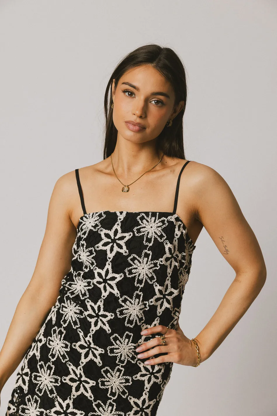 Cory Embroidered Mini Dress - FINAL SALE sold by bohme product image thumbnail 3