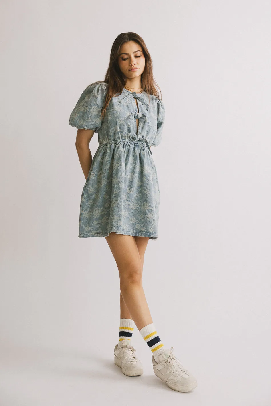 Pony Denim Mini Dress - FINAL SALE sold by bohme product image thumbnail 3