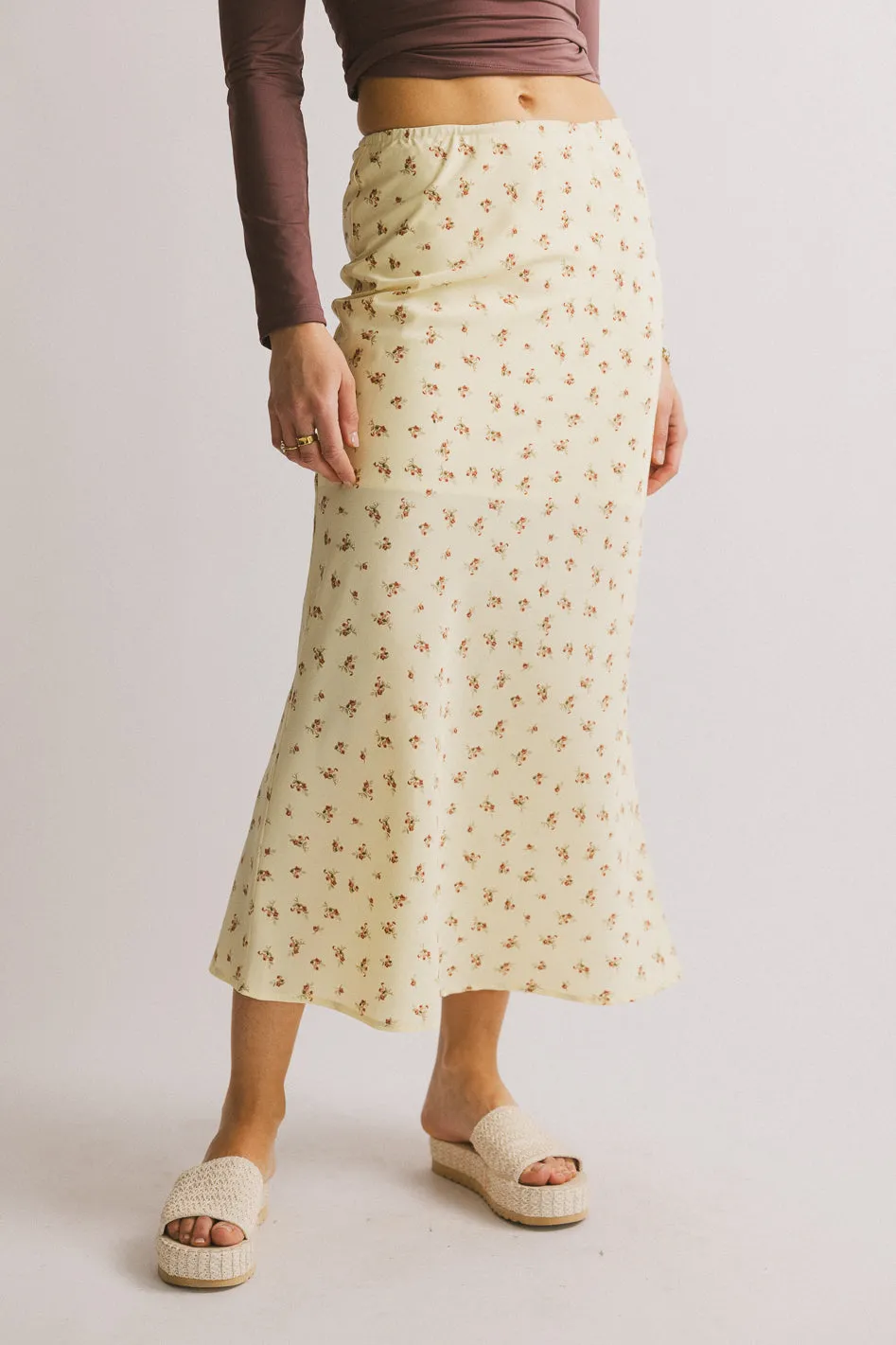 Royal Floral Midi Skirt - FINAL SALE sold by bohme product image thumbnail 5