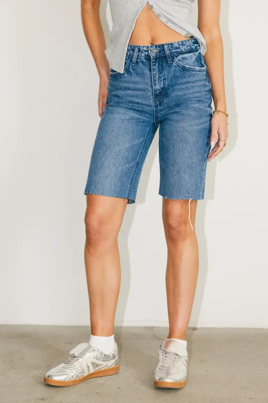 Marlene Denim Shorts in Medium Wash - FINAL SALE sold by bohme