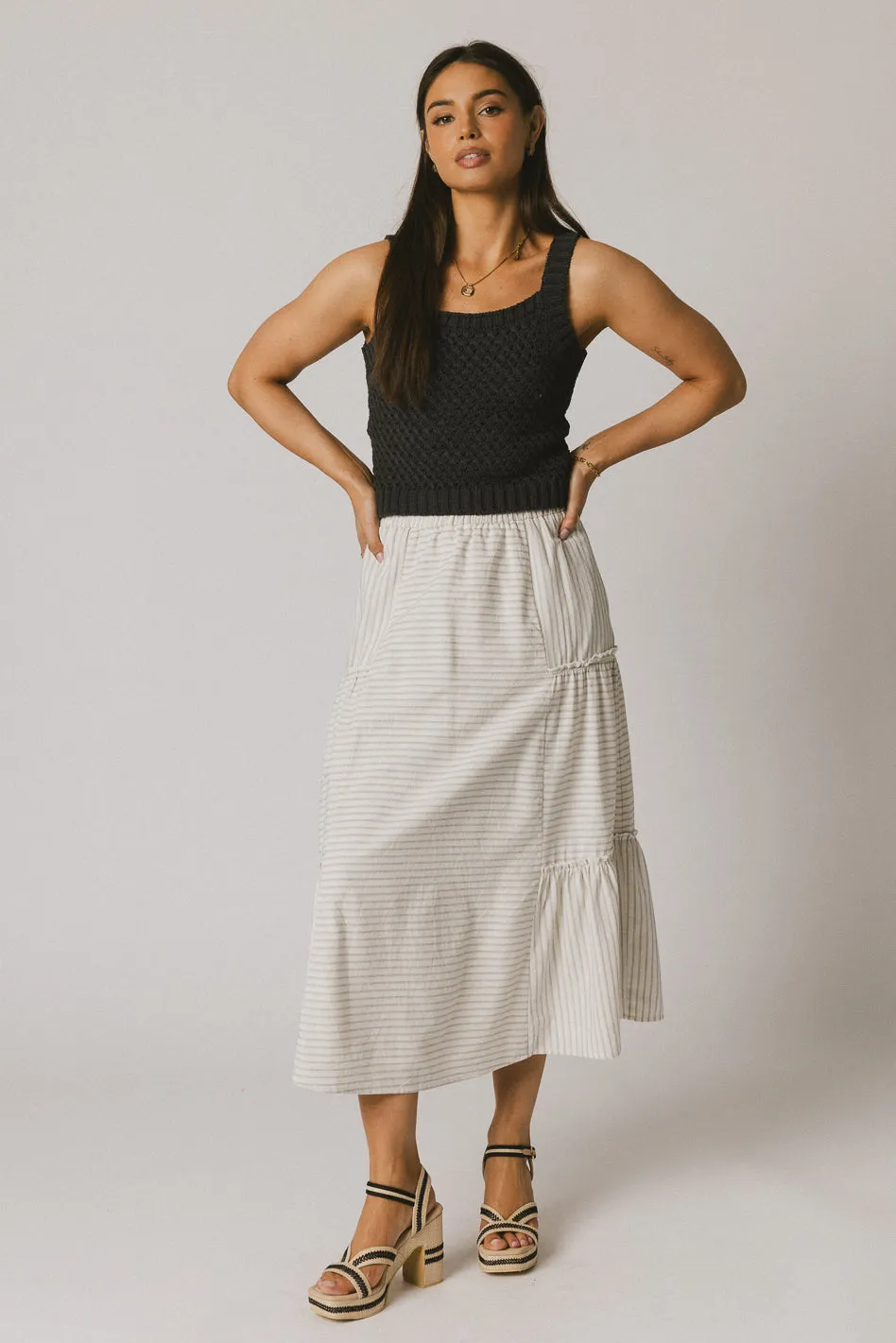 Pepper Striped Maxi Skirt - FINAL SALE sold by bohme product image thumbnail 2