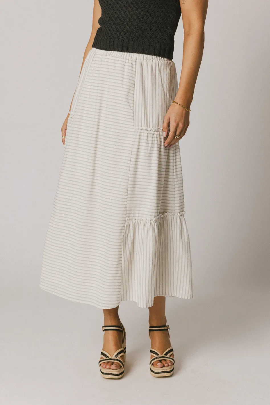 Pepper Striped Maxi Skirt - FINAL SALE sold by bohme