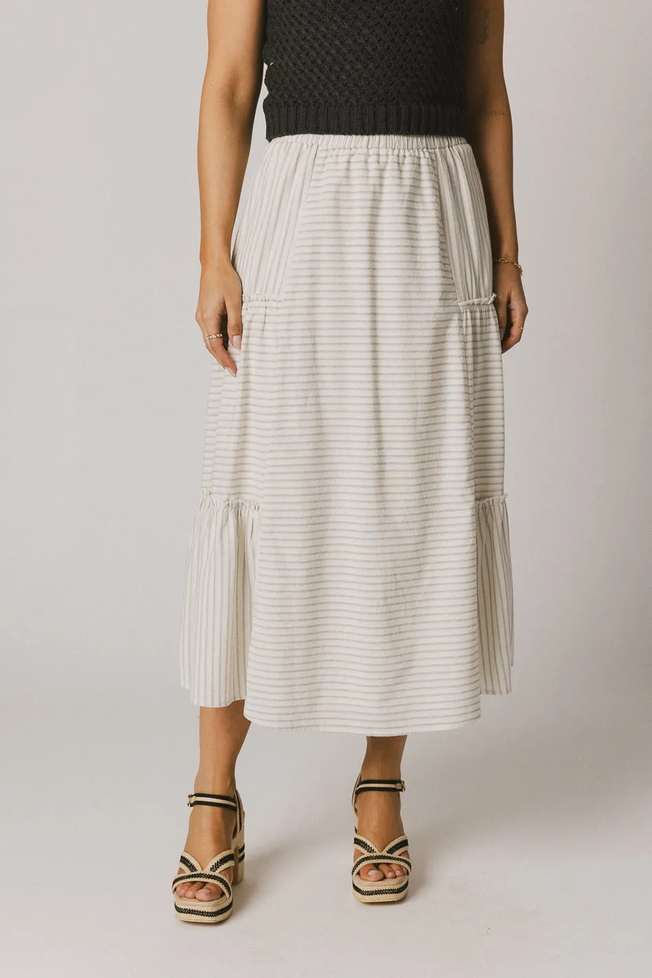 Pepper Striped Maxi Skirt - FINAL SALE sold by bohme product image thumbnail 4