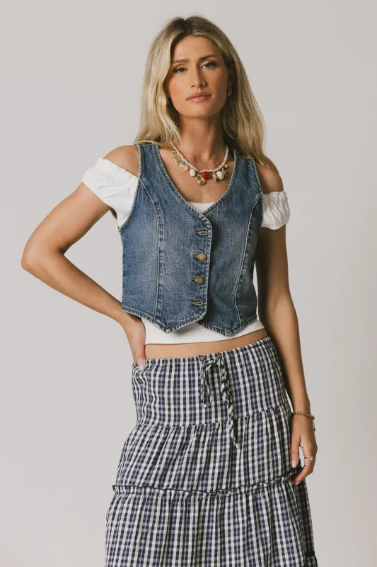 Maryanne Denim Vest - FINAL SALE sold by bohme