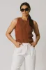 Riley Ribbed Top in Clay - FINAL SALE sold by bohme