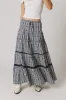 Jasper Plaid Maxi Skirt sold by bohme