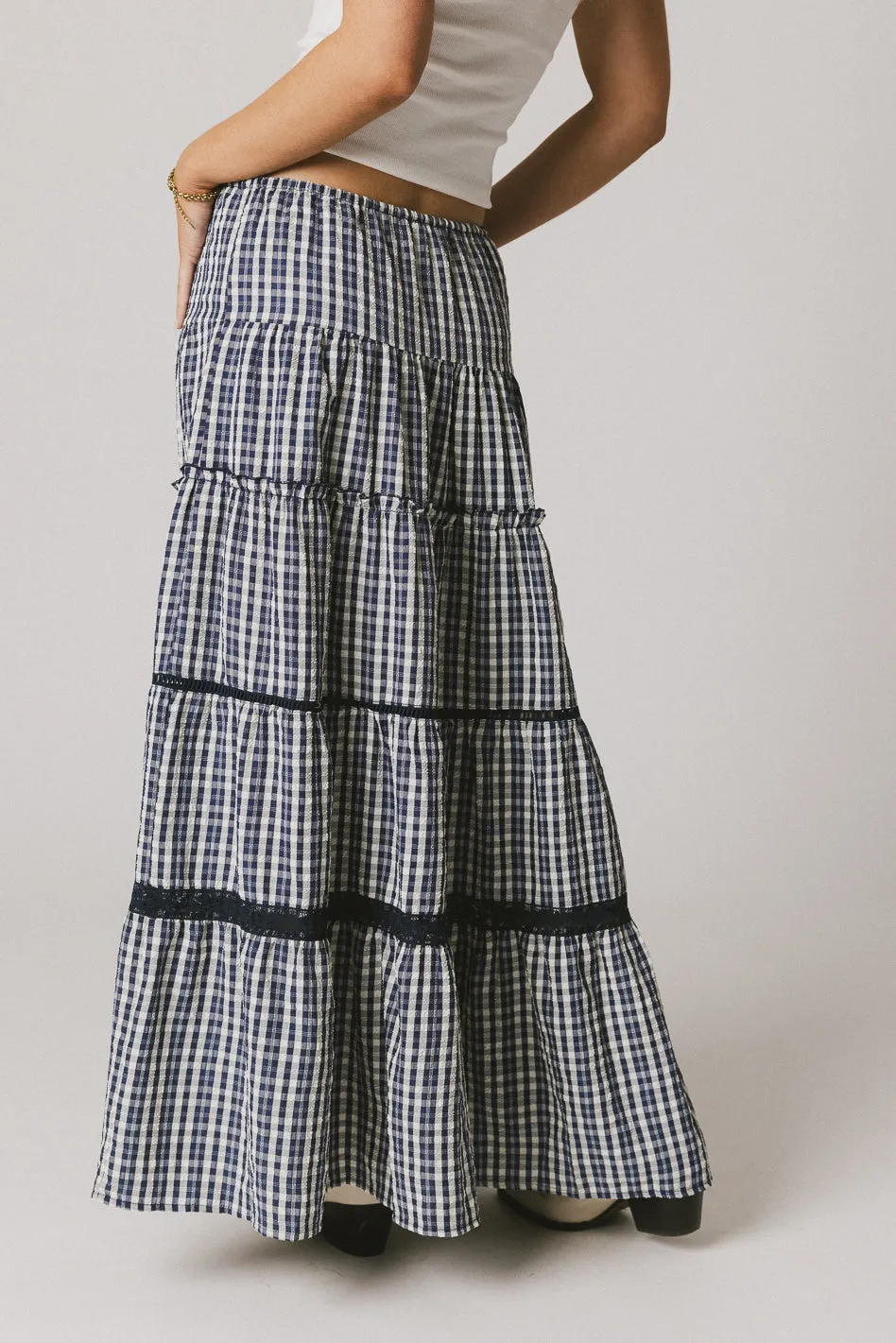 Jasper Plaid Maxi Skirt - FINAL SALE sold by bohme product image thumbnail 3