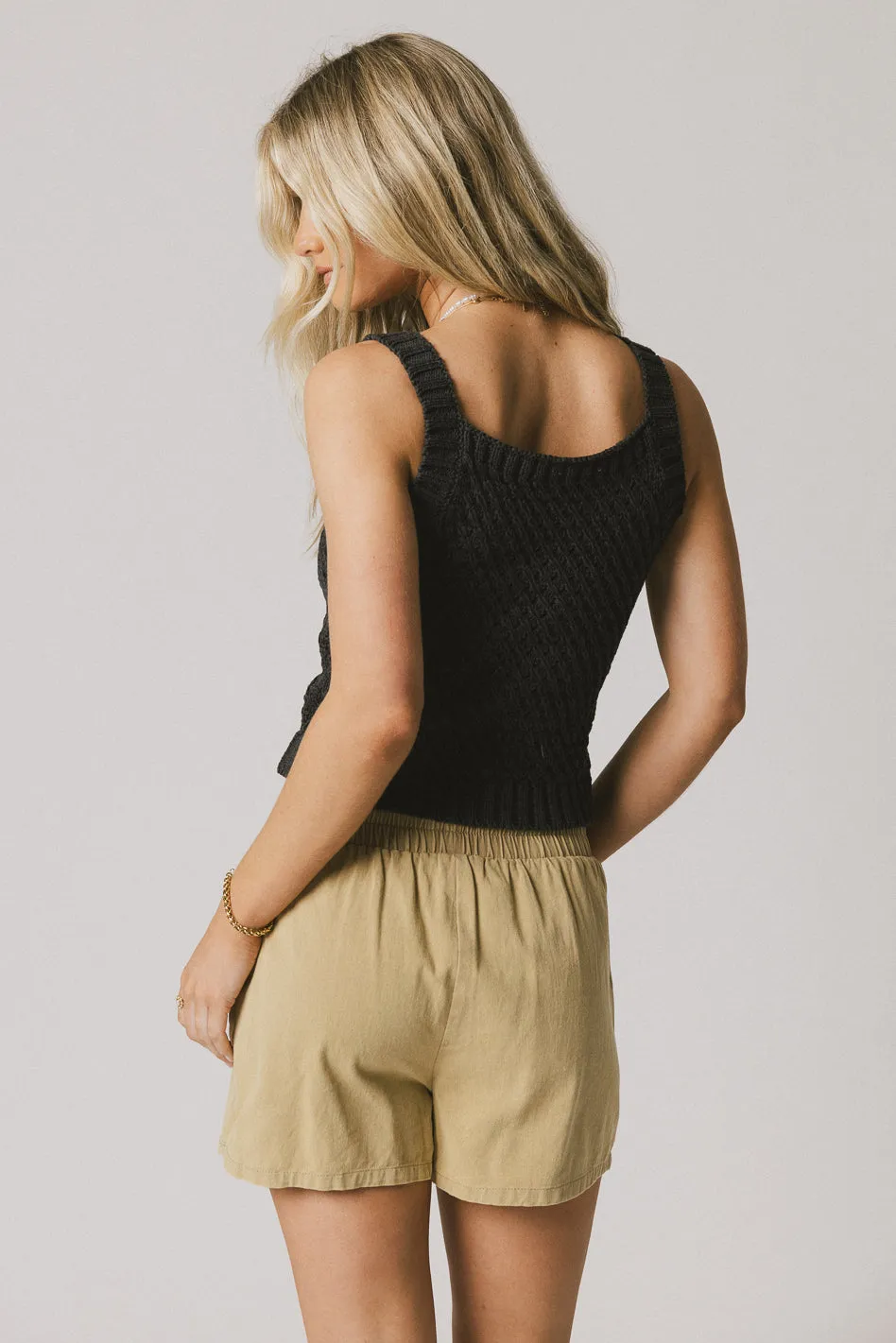 Luna Knit Tank Top in Grey - FINAL SALE sold by bohme product image thumbnail 2