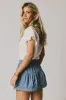 Harpa Tiered Mini Shorts in Denim - FINAL SALE sold by bohme