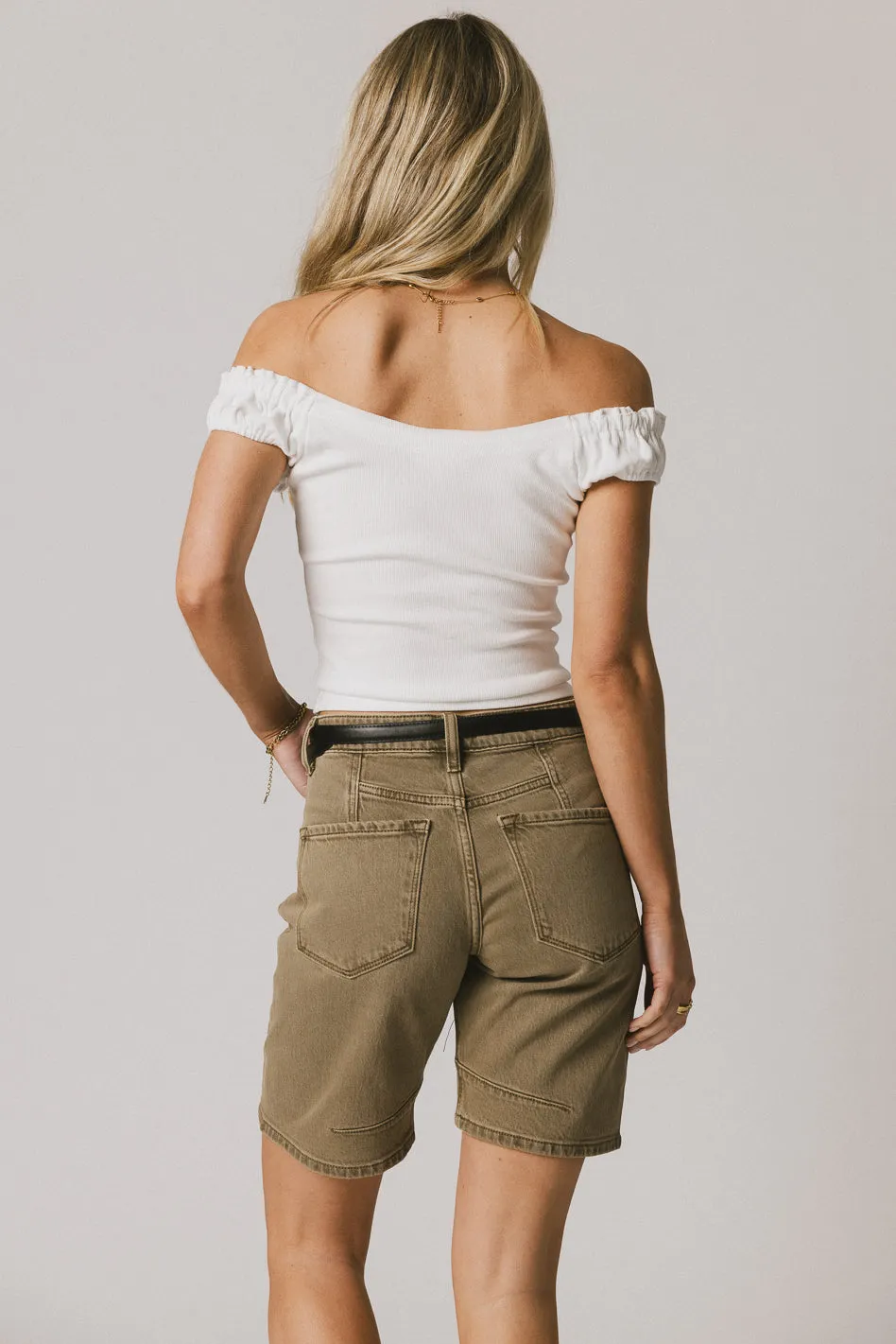 Ace Ribbed Top in White - FINAL SALE sold by bohme product image thumbnail 4
