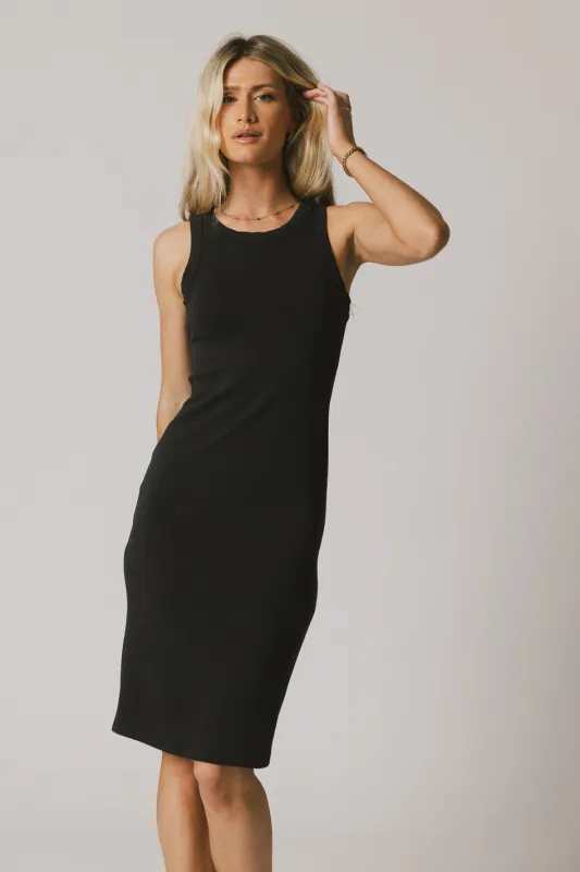 Daphne Midi Dress in Black - FINAL SALE sold by bohme