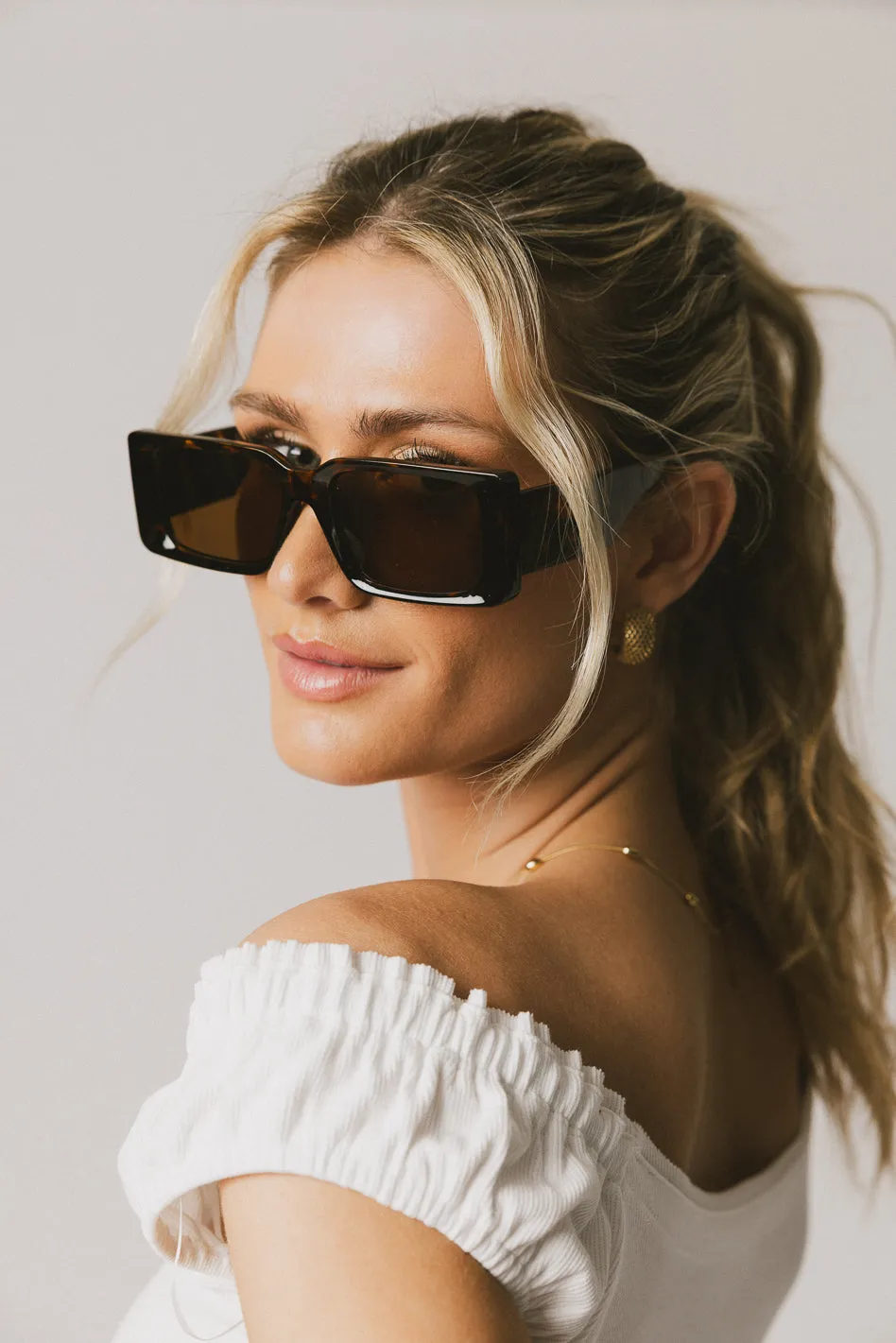 Mellie Sunglasses in Tortoise sold by bohme
