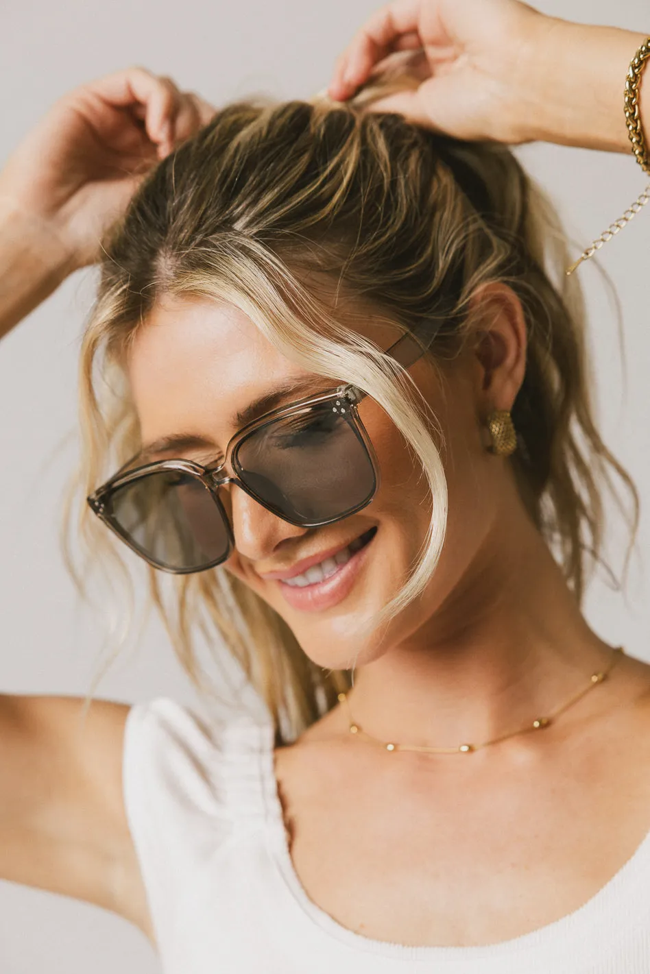 Maya Sunglasses in Grey sold by bohme product image thumbnail 2