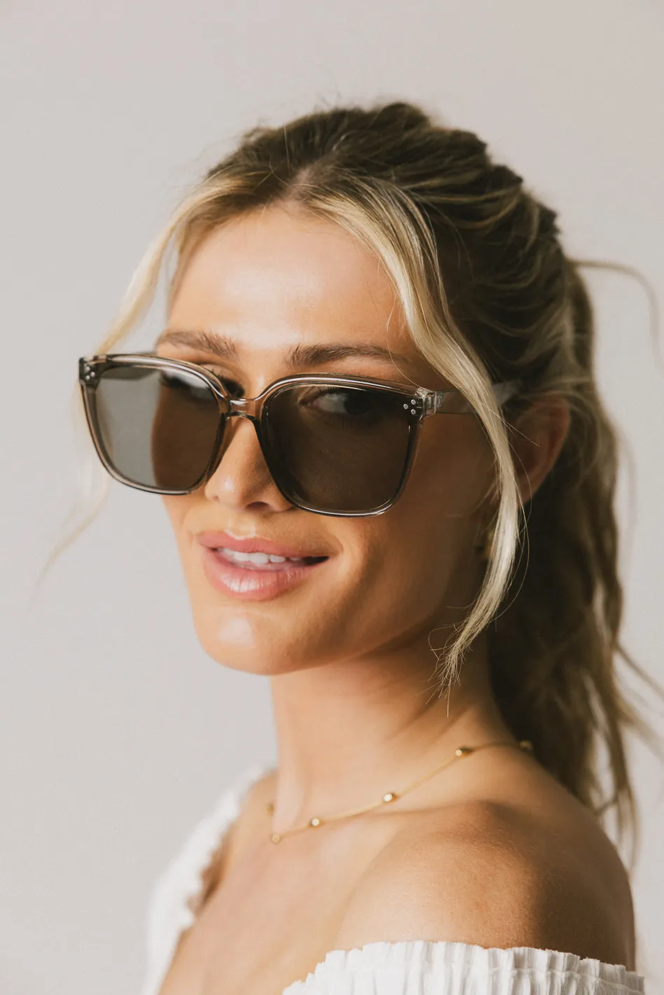 Maya Sunglasses in Grey sold by bohme product image thumbnail 3