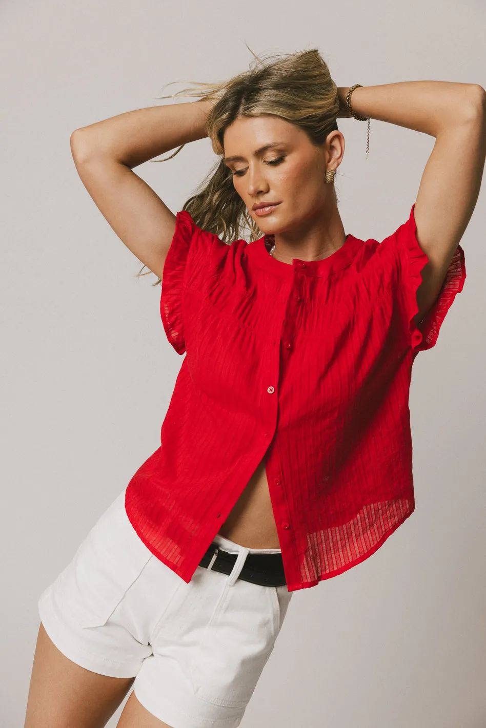 Kaytee Striped Top in Red sold by bohme product image thumbnail 2