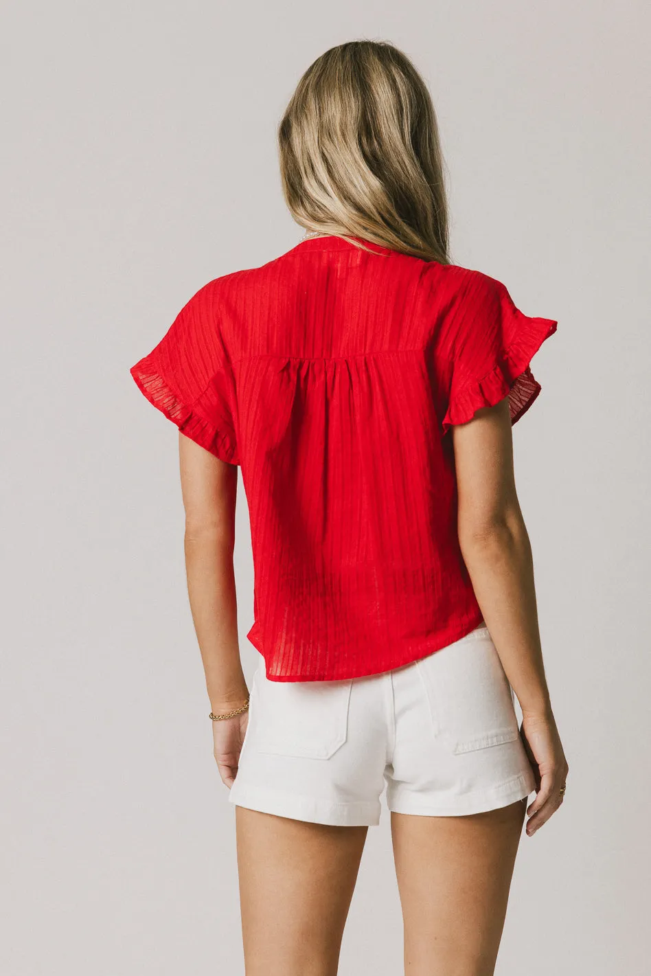 Kaytee Striped Top in Red sold by bohme product image thumbnail 3