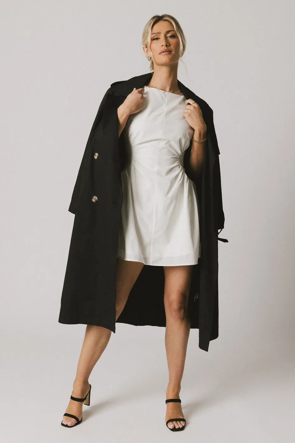 Jemma Mini Dress in White sold by bohme product image thumbnail 5