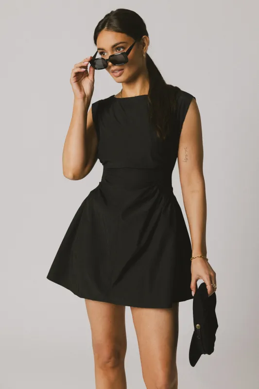 Jemma Mini Dress in Black sold by bohme