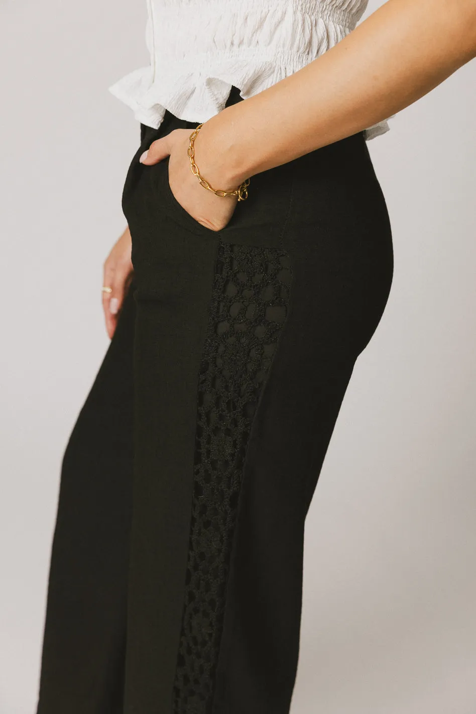 Karie Crochet Pants in Black - FINAL SALE sold by bohme product image thumbnail 2