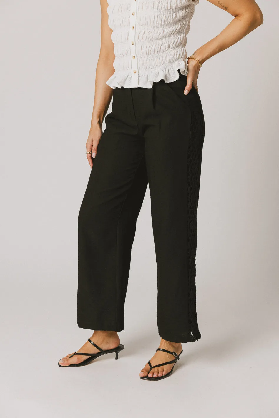 Karie Crochet Pants in Black - FINAL SALE sold by bohme product image thumbnail 4