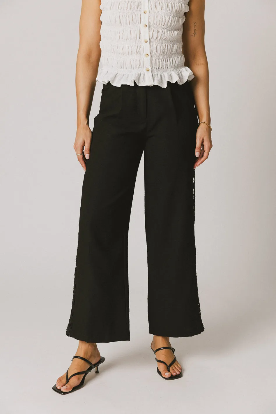 Karie Crochet Pants in Black - FINAL SALE sold by bohme