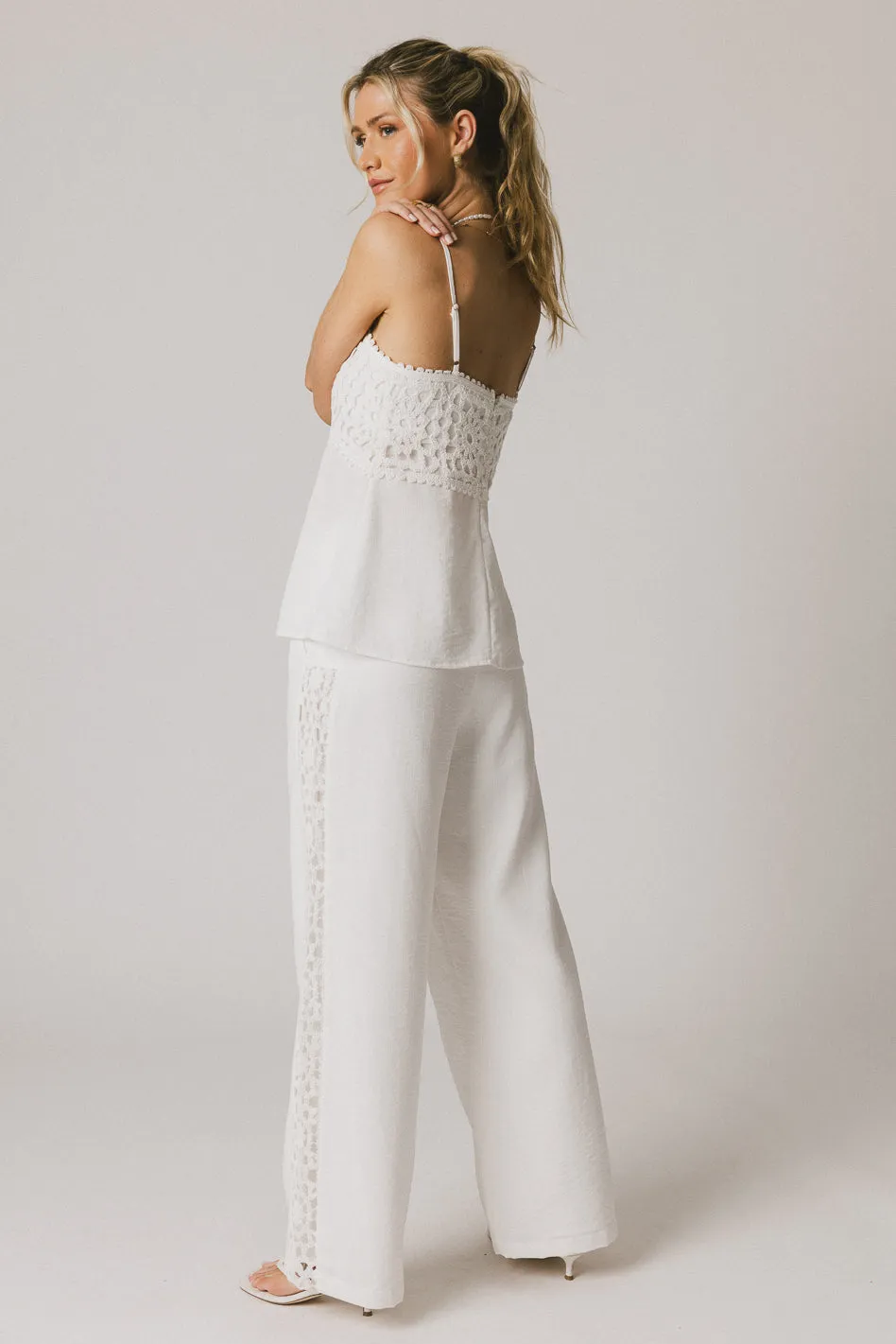 Karie Crochet Pants in White - FINAL SALE sold by bohme product image thumbnail 2