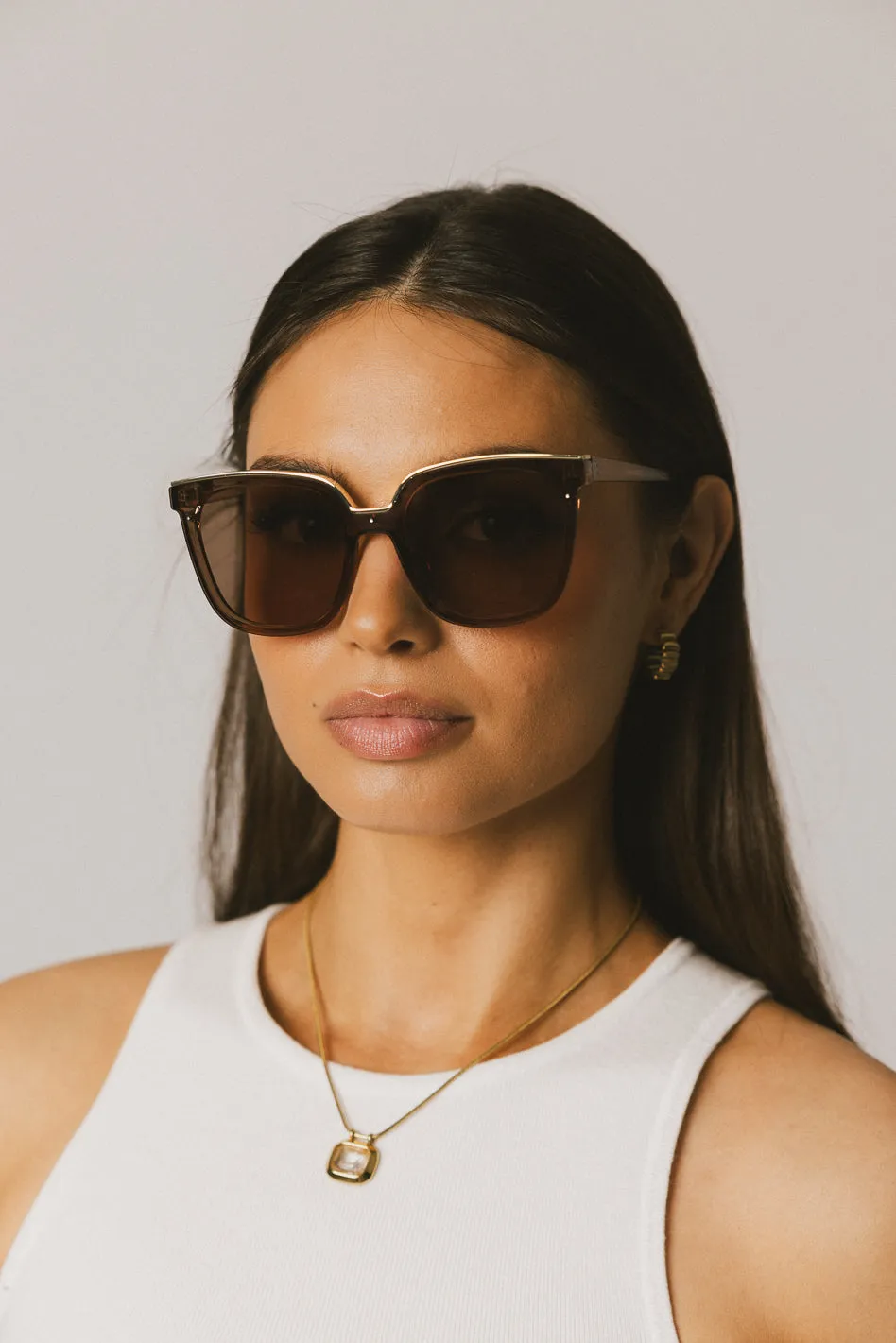 Sheri Sunglasses in Brown sold by bohme