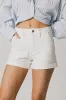 Maggie Utility Shorts in White sold by bohme